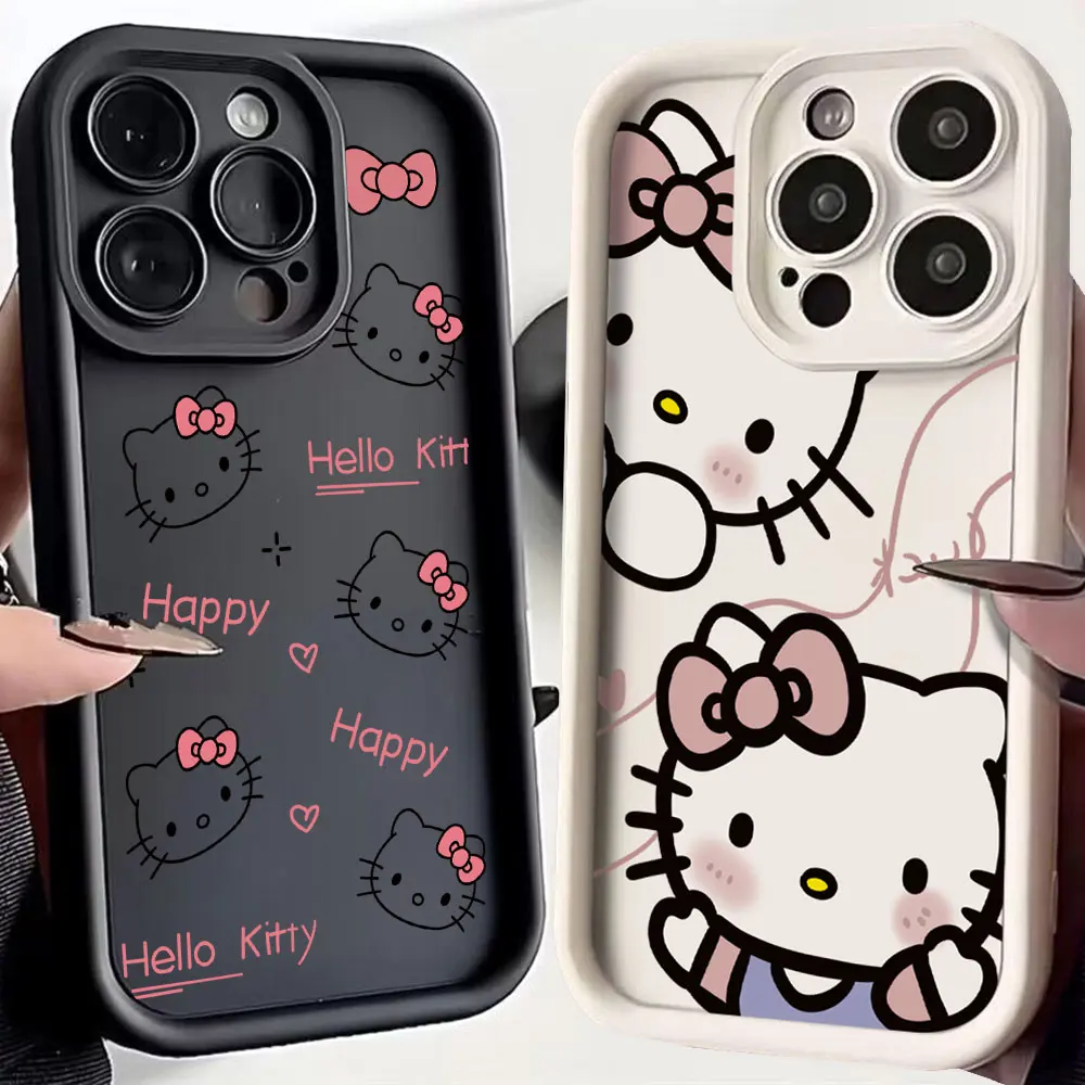 Y2K оригинальный милый чехол Hello Kitty для OPPO Realme 12 8 8i 7i 11 C11 C12 C15 C20 C21Y C33 C35 C53 C55 C63 C65 4G