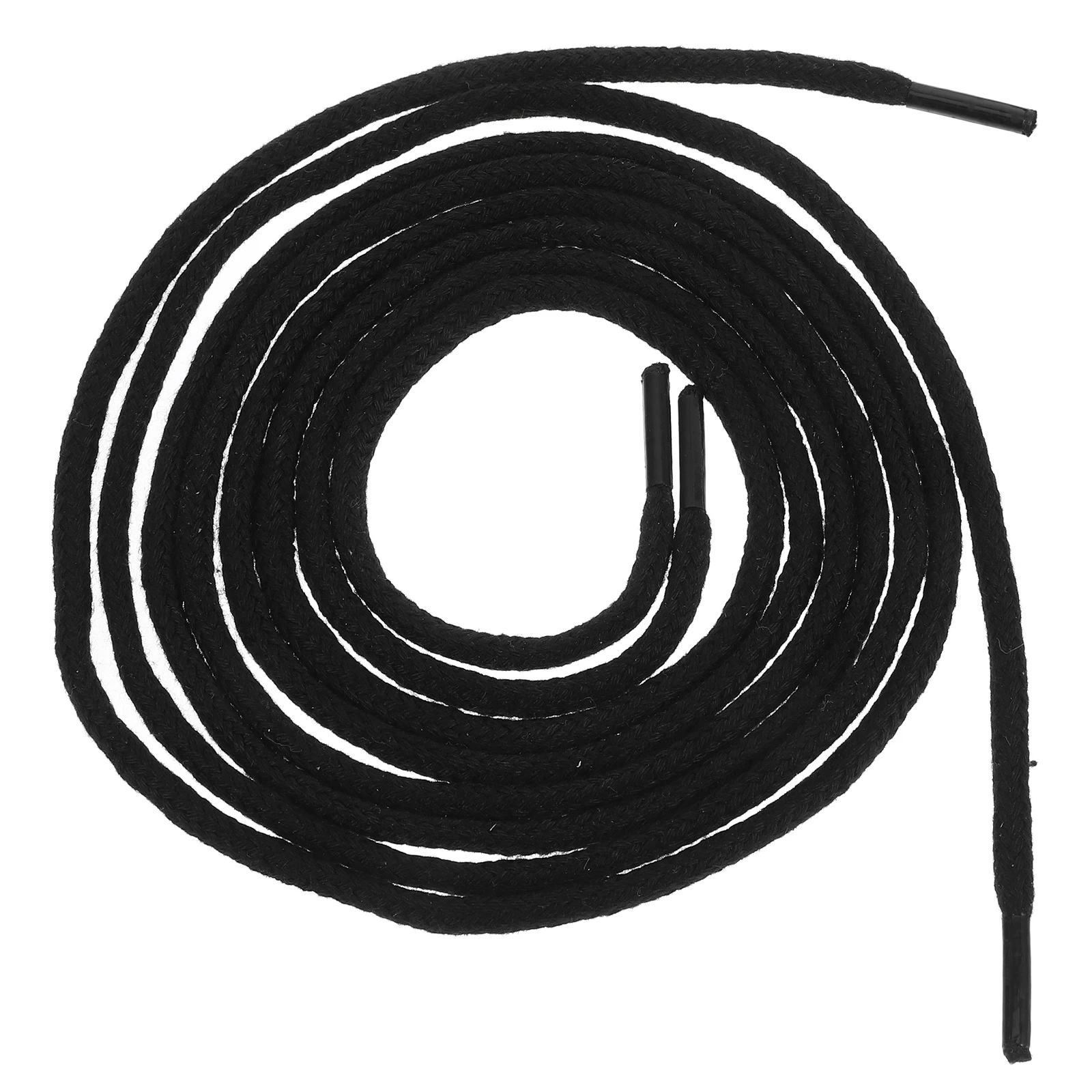 

High Temperature Resistant Shoelaces Black Fiber Work Boot Laces Durable Heat Proof Replacement Drawstring Shoes Sneakers