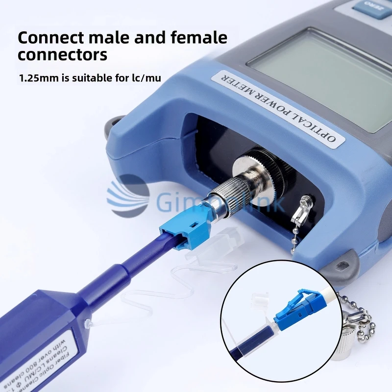 قلم تنظيف الألياف البصرية LC/MU 1.25 مللي متر تنظيف بنقرة واحدة SC/FC/ST 2.5 مللي متر أدوات تنظيف الألياف منظف موصل الألياف البصرية