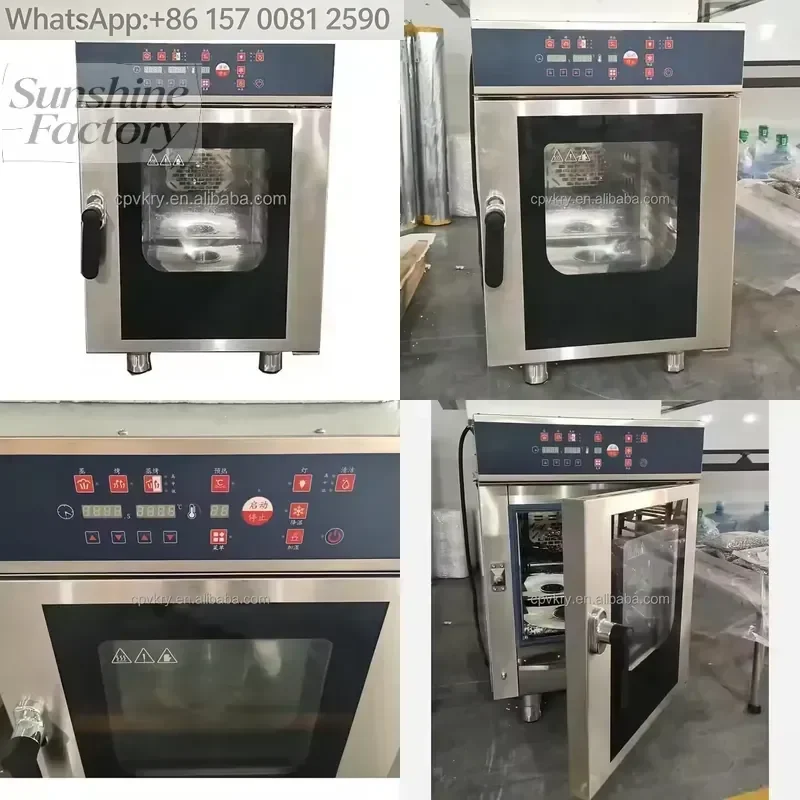 Professional 5-Layer Commercial LED Screen Baking Oven Self-Cleaning Feature Electronic Version Universal Steaming Oven