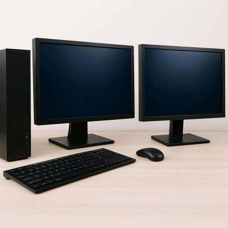 ¿Qué tamaño de monitor de PC es ideal para una mesa estándar?