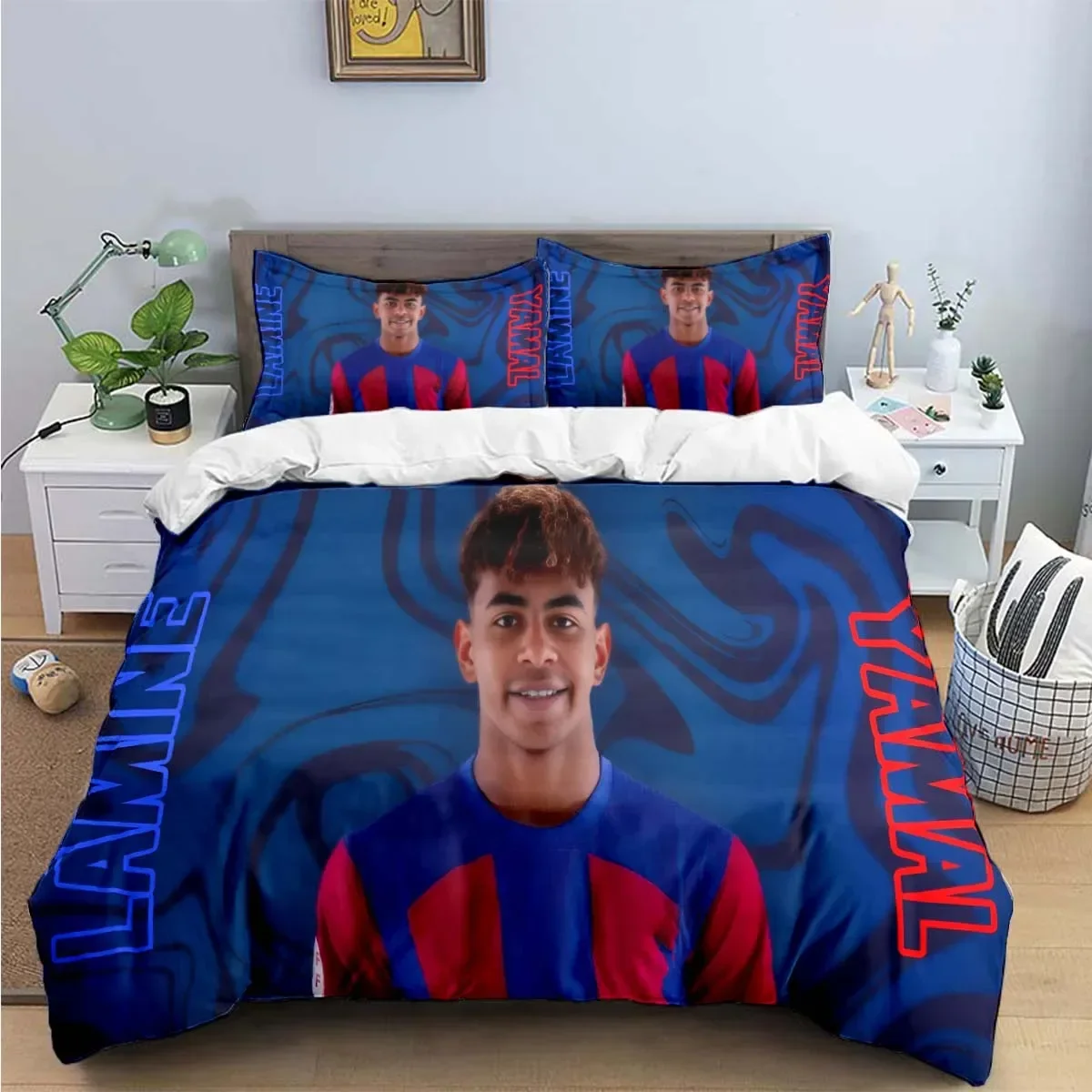 Spain Football Cenozoic Star L-Lamine Y-Yamal Bedding Sets Bed Supplies Set Duvet Cover Bed Comforter Set Bedding Set Gift
