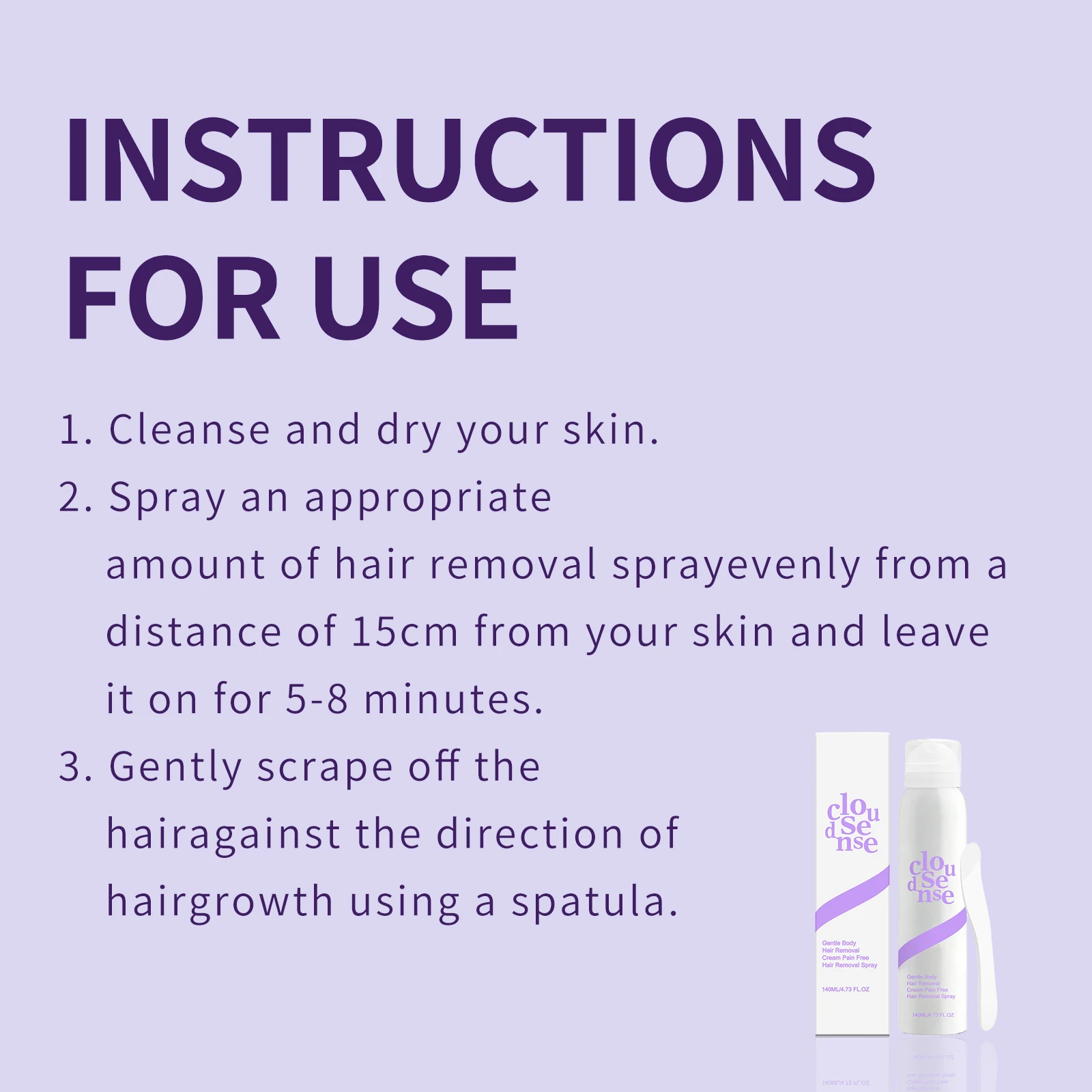 Hair Removal Spray Milder Effective Depilatory Formula For Smooth Silky Skin Full Body Hair Removal Care Unisex For Men Women view 6
