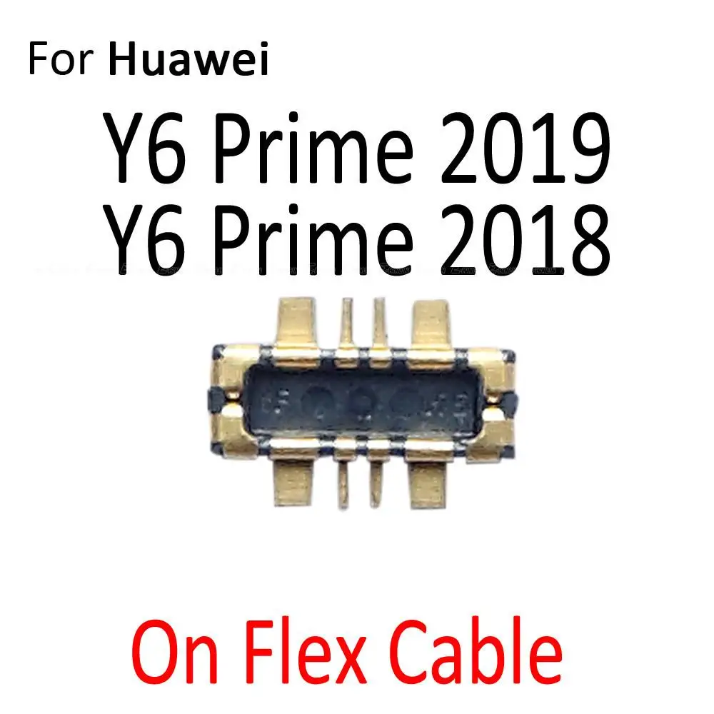 2 قطعة/الوحدة مضمنة FPC موصل البطارية حامل الاتصال لهواوي Y5 لايت Y6 برو Prime 2017 2018 2019 على اللوحة الأم الكابلات المرنة #6