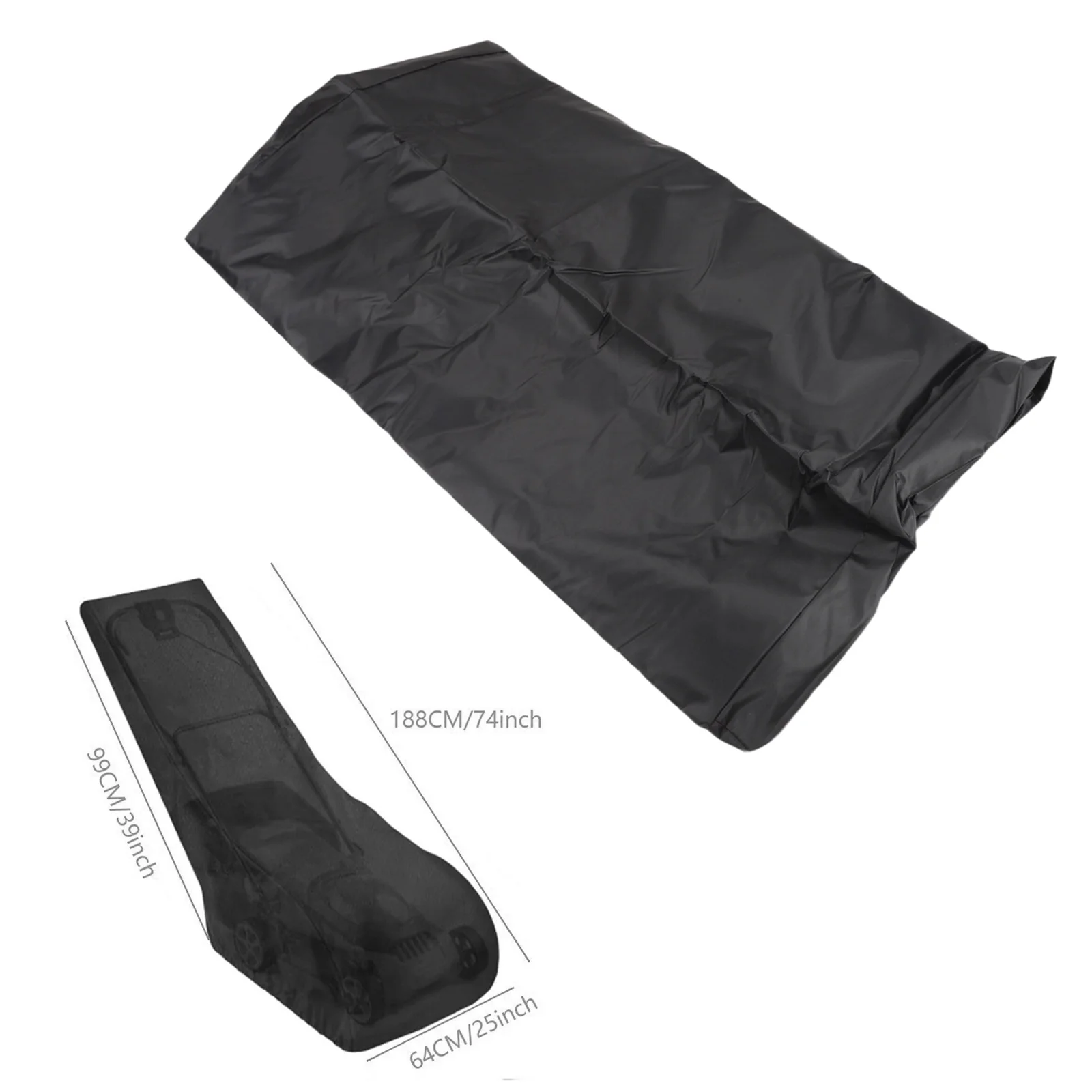 for Lawn mower cover waterproof Oxford cloth sunproof dustproof 186 102 66cm fits most standard outdoor push mowers