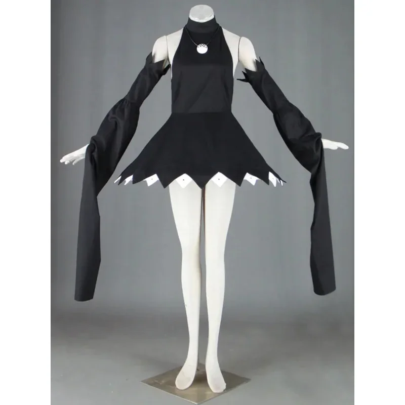 Anime Cosplay soul eater Blair cosplay black dress with wig cosplay costume Halloween