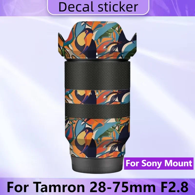 28-75 2.8 Decal Skin Vinyl Wrap Film Lens Protective Sticker Coat For Tamron 28-75mm F2.8 Di III RXD A036 For Sony Mount