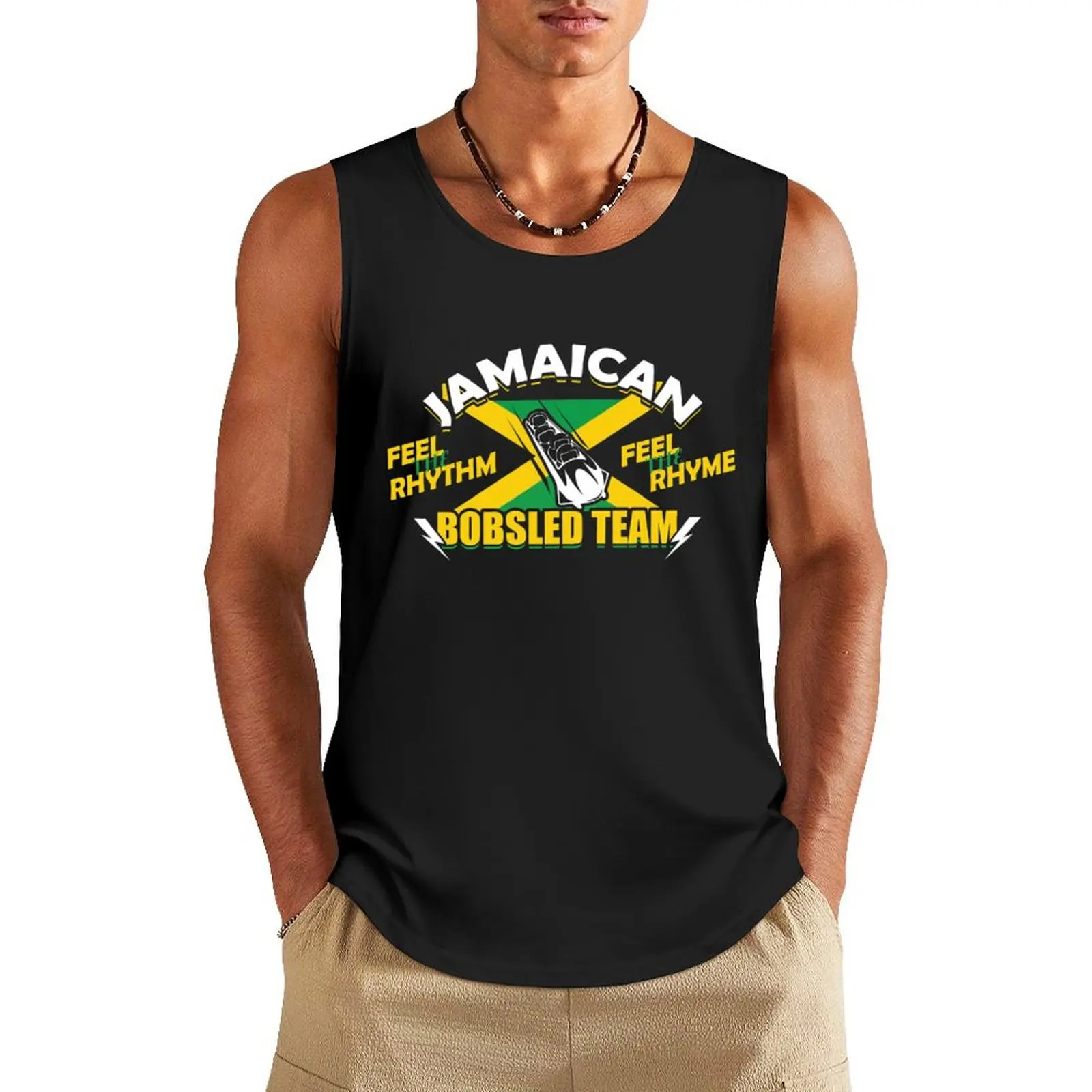 Jamaican Bobsled Team T Shirt Gift Tank Top basketball anime top