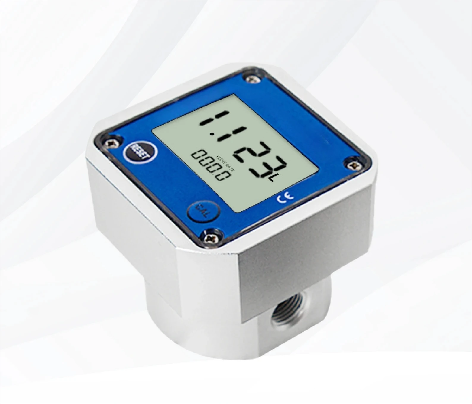 Alloy Digital Liquid Flowmeter Positive Displacement 1/4
