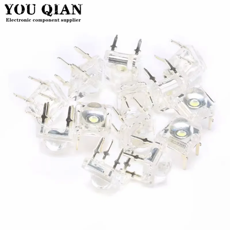 10Pcs 5mm F5 Piranha LED White Red Green Amber Clear 5mm LED Diode Light-Emitting-Diodes 4-pins Piranha LED Diodos Brightness