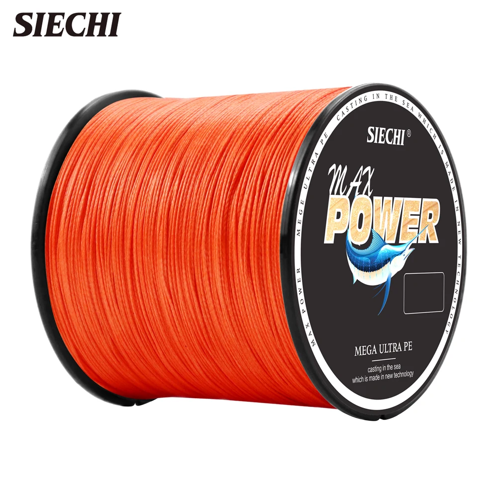 SIECHI 300m-1000m X4 PE Braided Fishing Line 8LB-80LB Japanese Material Multifilament Smooth Fishing Line for Carp Fishing