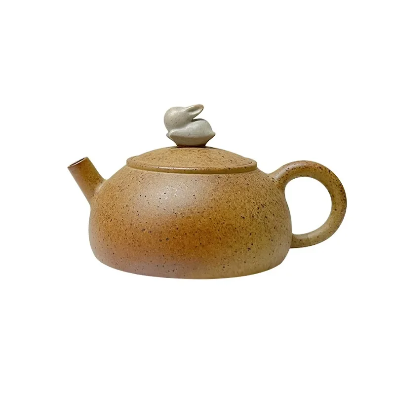 Purple clay pot, golden section mud firewood pot to make tea sketch ladies teapot