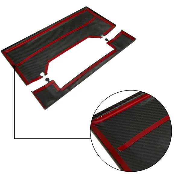 جديد وصول 3K ريال ألياف الكربون لوحة القيادة ديكور لوحة الغطاء الواقي الكسوة ل تسلا Cybertruck 2025