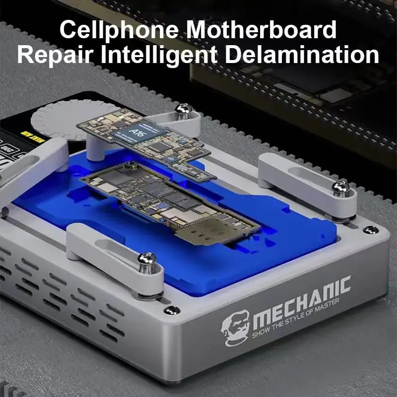 Mechanic Heat Air Motherboard Layered Desoldering Station For iPhone X-15 Pro Max CPU Chip BGA Stencil Face ID Repair Heater