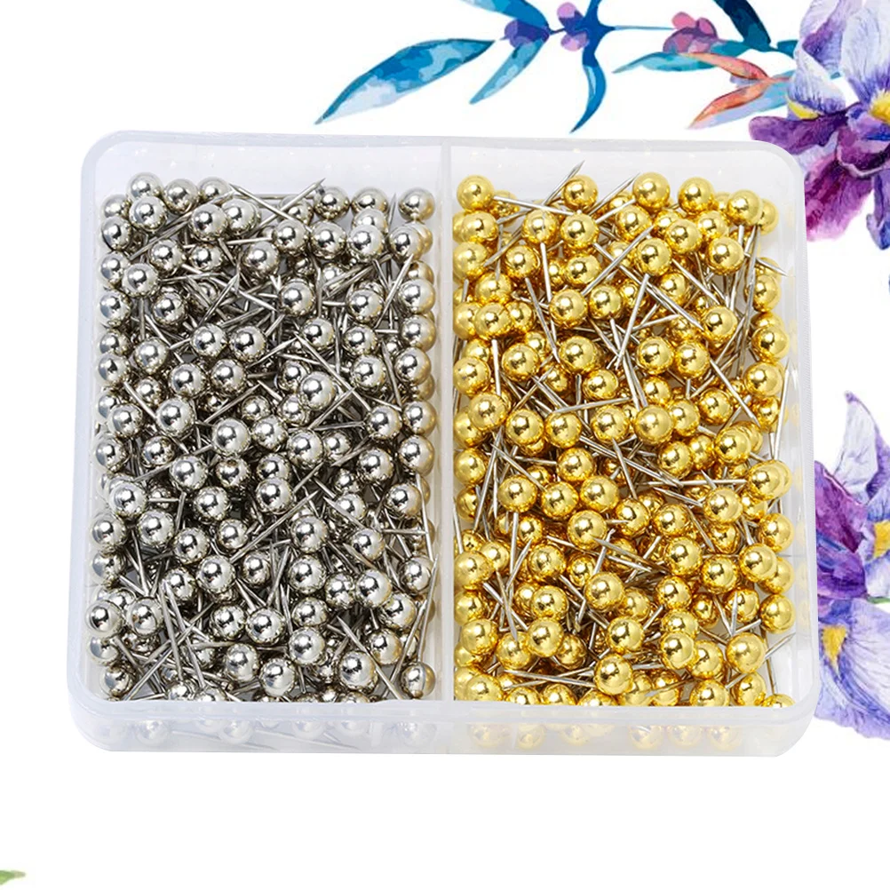 400 шт., металлическая круглая кнопка, пластиковая головка, шаровая форма, яркие цвета для карты, доски объявлений, офиса, школы, использования