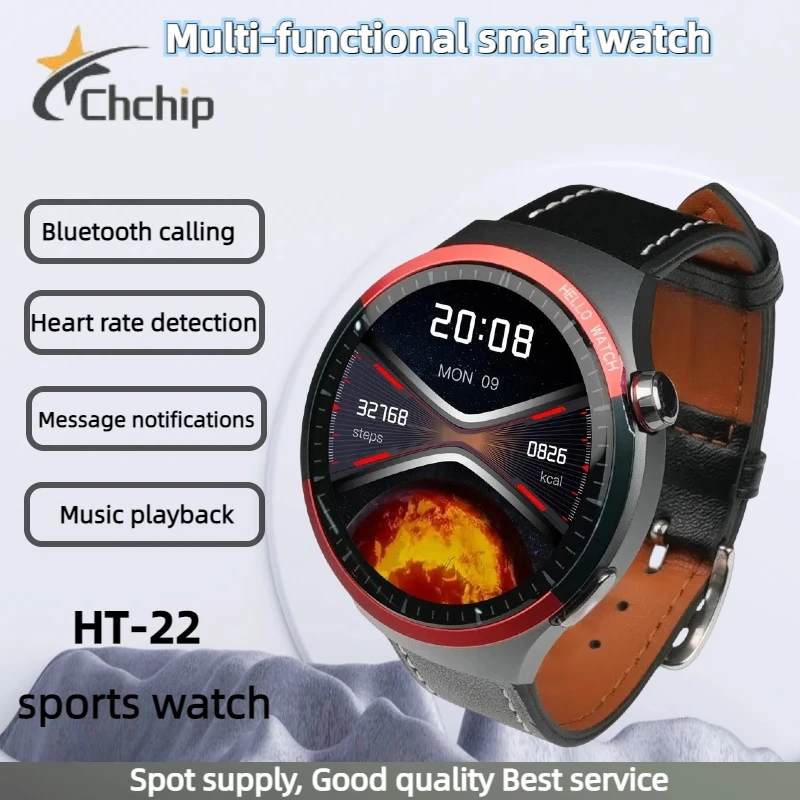 Hello Watch Round HT22 SmartWatch Space Edition 1GB Rom Smart Watch For MEN Women Health Management BT Call Sports watch