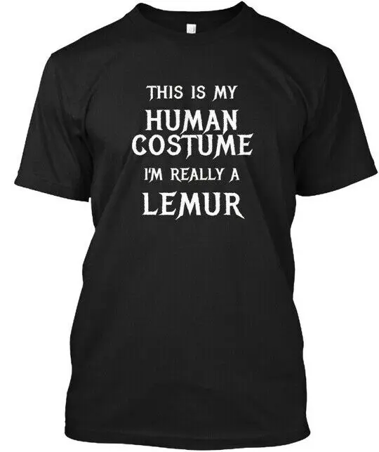 Lemur Halloween Costume Easy Funny This Is My Human T Shirt Made in USA S 5XL