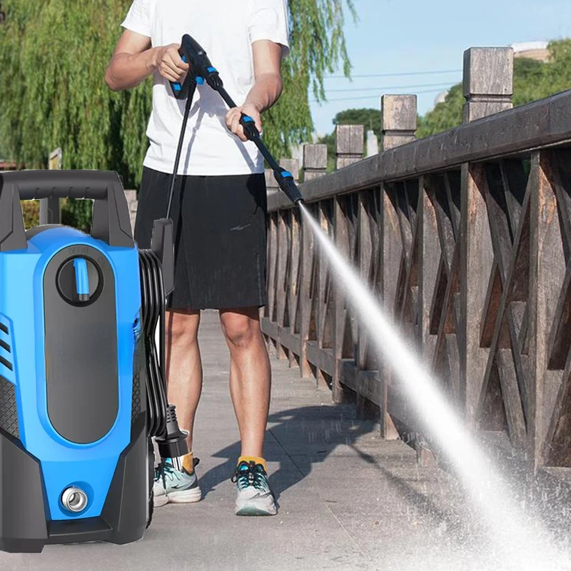 

220V Pressure Car Washer Portable With Copper Core Motor Multifunction Pressure Washer 105 Bar Powerful Water Pump Water Gun