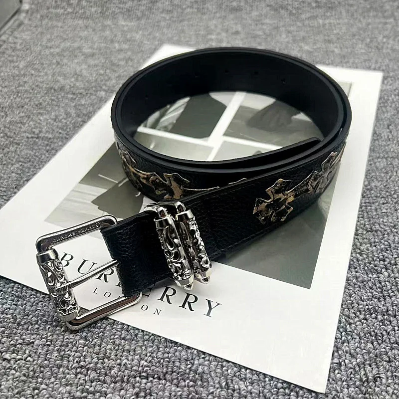 Cintura personalizzata primaverile ed estiva con motivo a litchi e cintura colorata di nuovo stile Kro per uomo e donna, cintura artistica per giovani