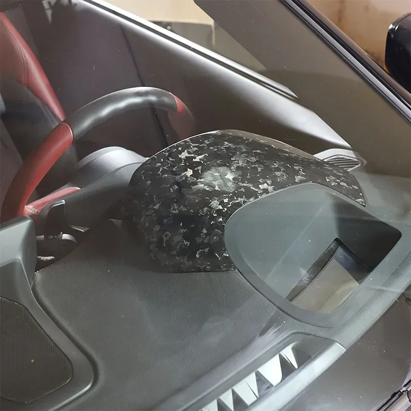 

Для Toyota GR Supra A90 MK5 2019-2024 настоящее углеродное волокно, крышка приборной панели автомобиля, наклейки, аксессуары для интерьера автомобиля