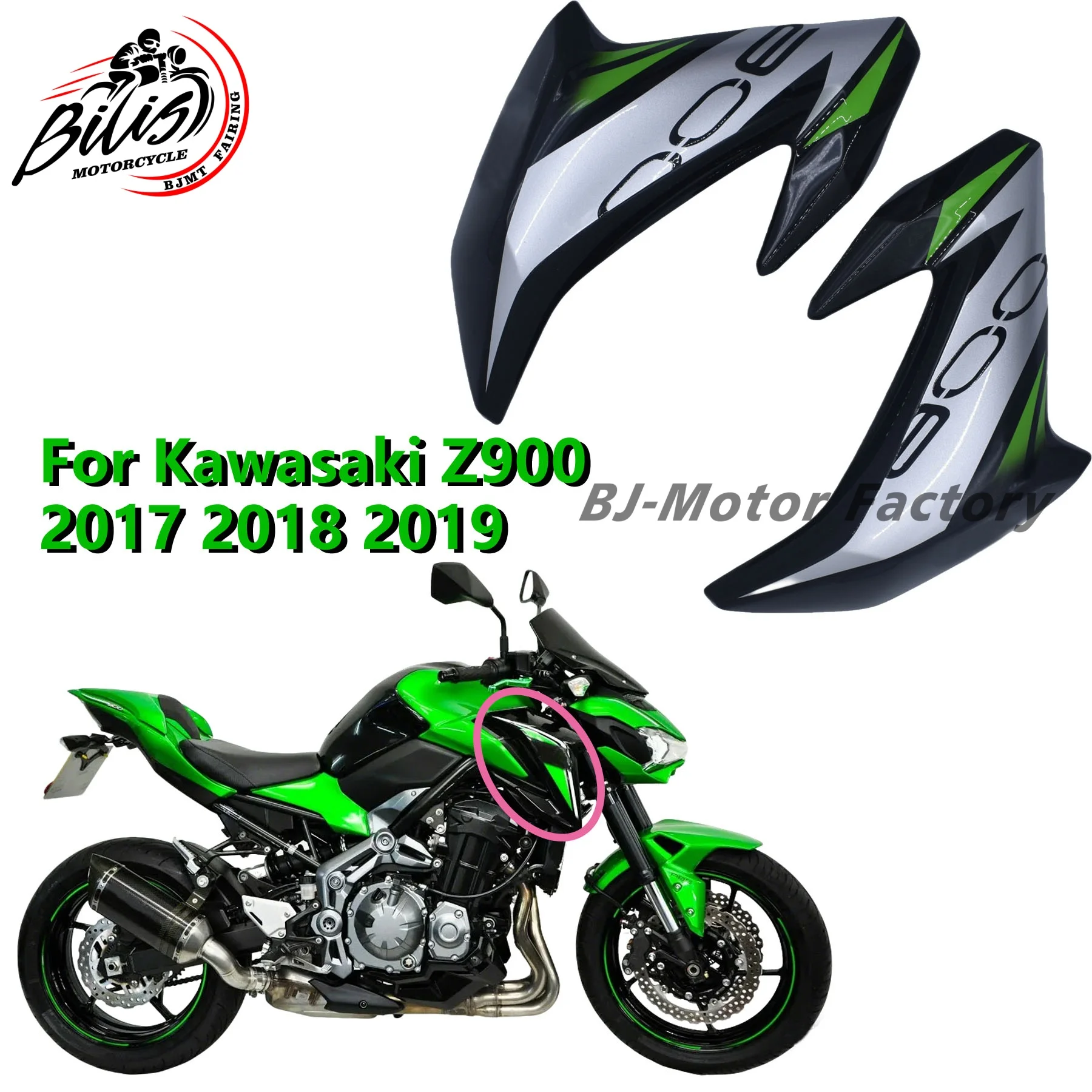 

Z900 Gas Tank Side Trim Cover Panel Fairing Cowl Protect Motorcycle Accessories Motor Fairing Fit For Kawasaki Z 900 2017-2019
