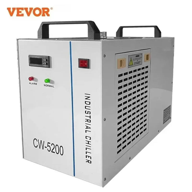 VEVOR CNC przemysłowy agregat wody lodowej CW-5200 CW-5000 grawer laserowy chłodnica wodna do chłodzenia szklanej rurki laserowej CO2 80W-130W