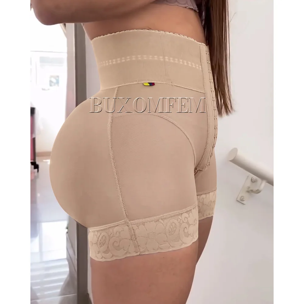 Stretchy High Waisted Butt Lifter Women Underwear Panties Hips Push Up Postpartum Leggings Women's Daily Modeling Faja Shorts