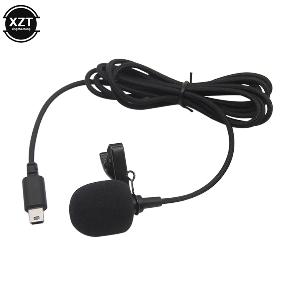 1.5m Mini USB Microphone Professional External Mic Stereo Microphone Outdoor Sports DV lavalier Clip for GoPro Hero 3/3+ 4