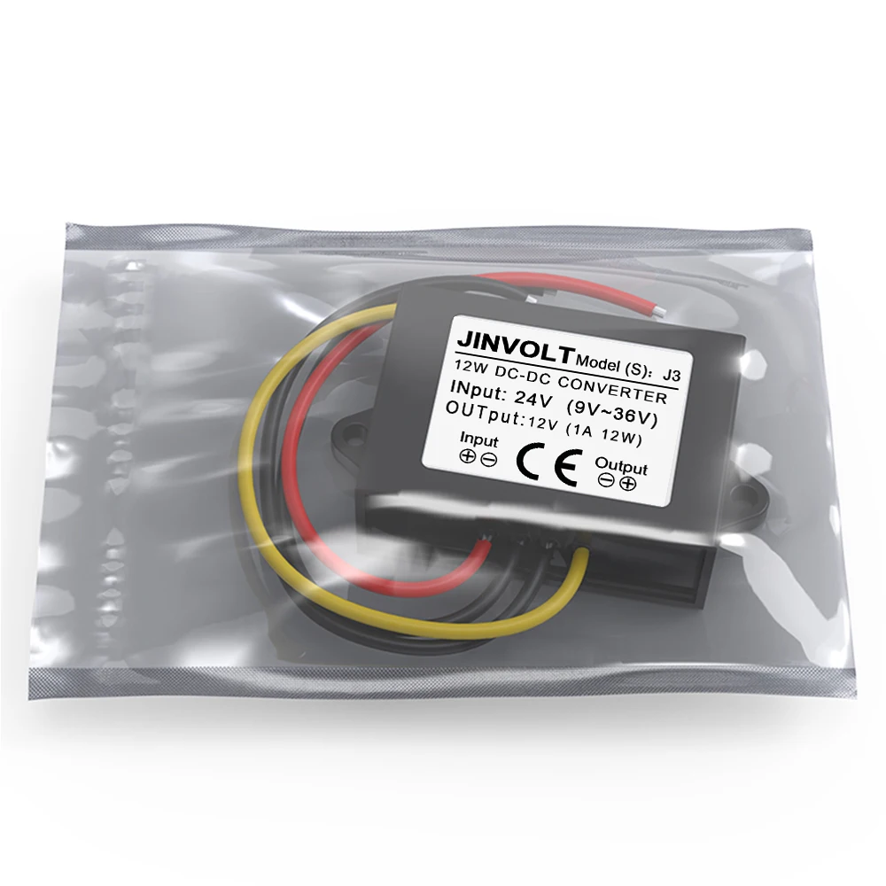 محول وحدة منظم DC-DC من 24 فولت إلى 12 فولت (مدخل 9 فولت ~ 36 فولت، مخرج 1 أمبير/2 أمبير/3 أمبير/4 أمبير)، محول طاقة جهد منظم
