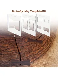 3pcs Butterfly Inlay Template Router and Decorative Templates for Woodworking