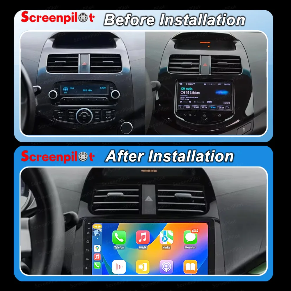 Android 16Car Radio For Chevrolet Spark 2010 2011 2012 2013 2014 Video Multimedia Player Stereo GPS Navigation Carplay Auto 5G