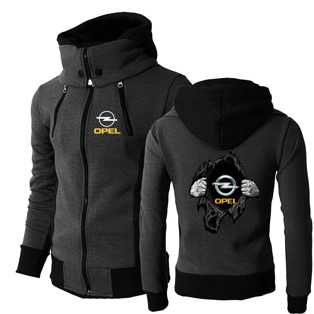 

2024 OPEL Men Spring and Autumn Hoodie Zipper High-quality Causal Comfortable Sports Loog Sleeve Outerwear Tops