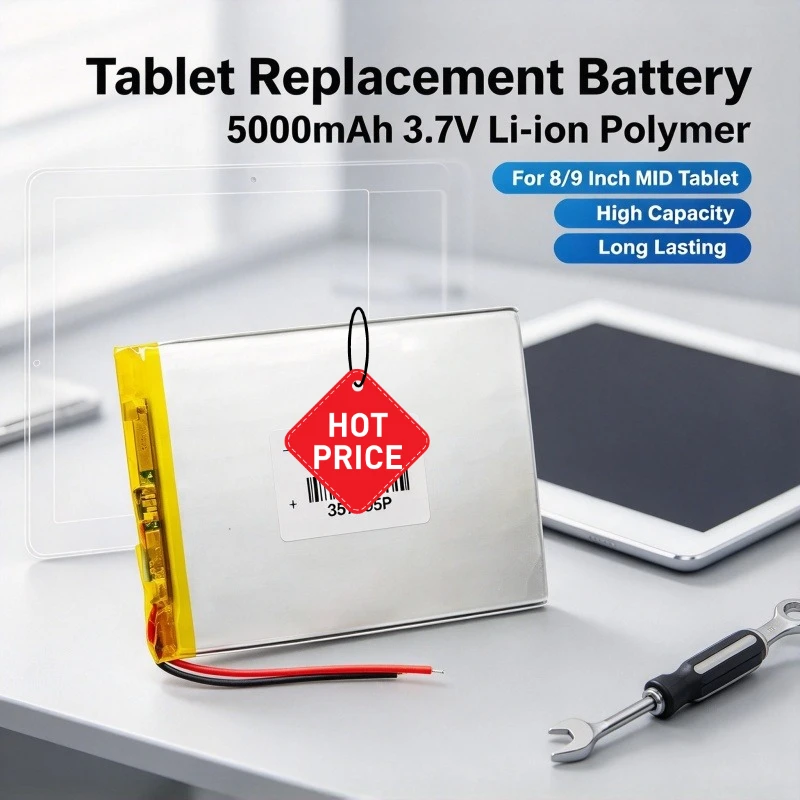 307095 5000mah 3.7V Polymer Lithium Batteries for 8 Inch 9 Inch MID Tablet Battery