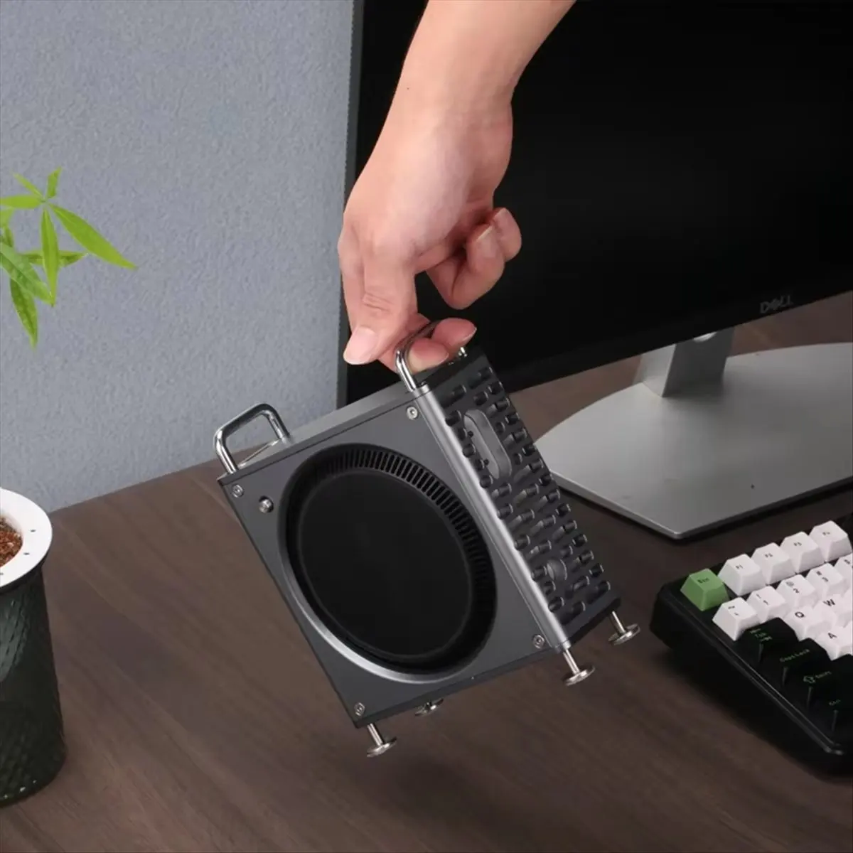 A72Z For Mini / Pro Aluminum Alloy Vertical Stand with Heat Dissipation Dustproof Shockproof Protective Case