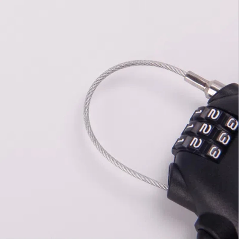 Motorcycle Helmet Lock Telescopic Wire Rope Combination Lock Electric Bicycle Anti-Theft Fixed Cow Padlock Luggage Lock