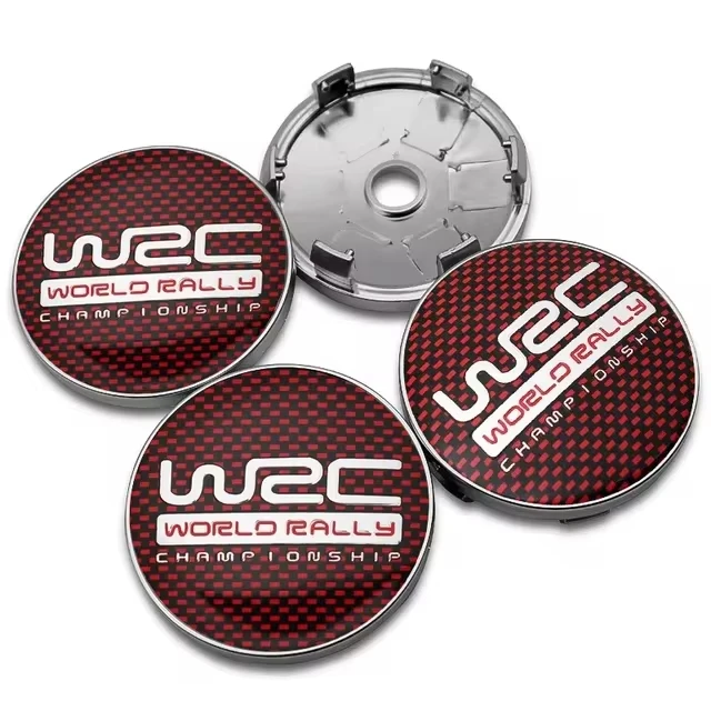 WRC Emblem Stickers Wheel Center Cap Car Rims Hubcaps for Ford Mercedes w212 Volkswagen golf Audi a3 a4 a6 Tesla wheel parts