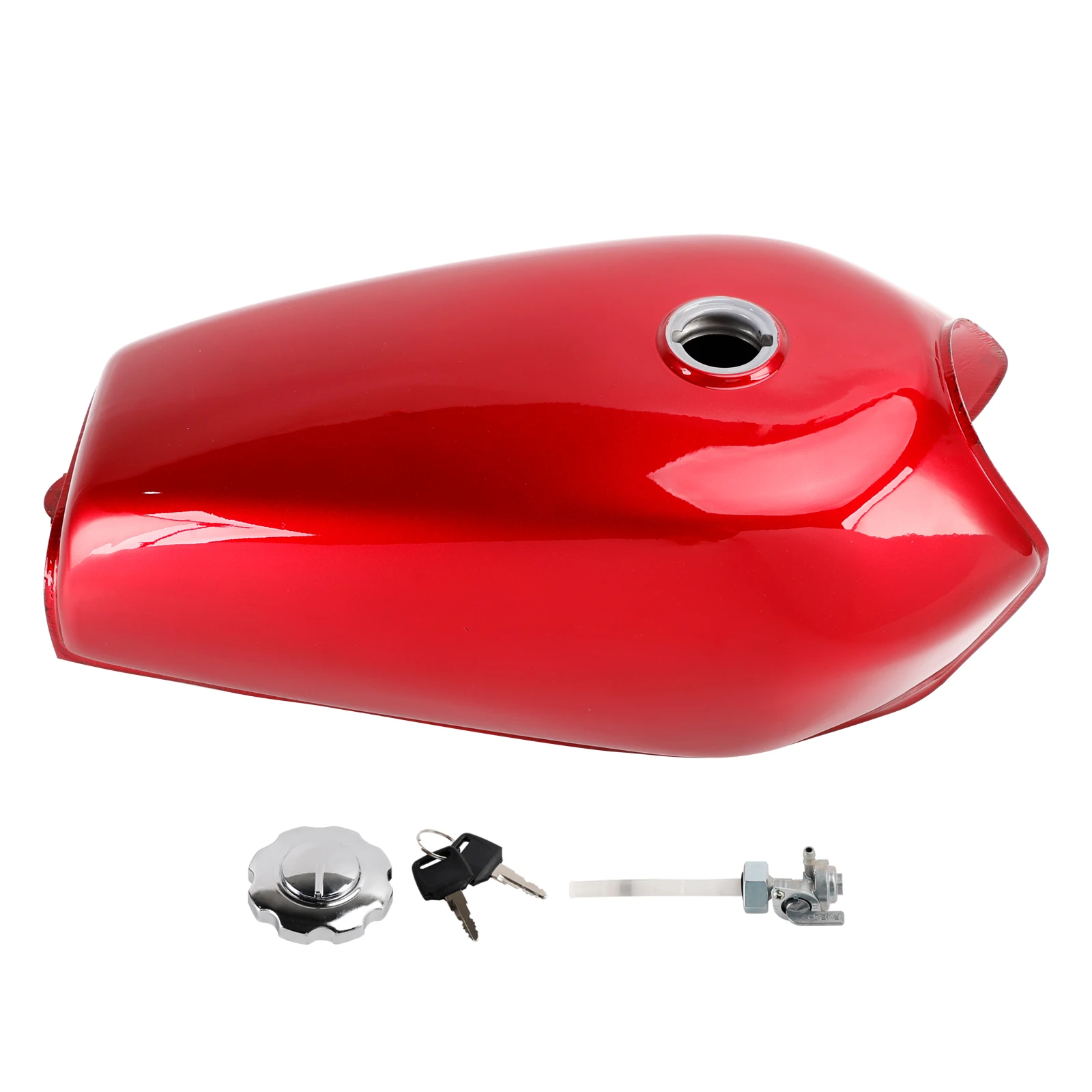 

Красный газовый топливный бак в стиле ретро для Honda CG125 CG125 Bobber Cafe Racer Scrambler