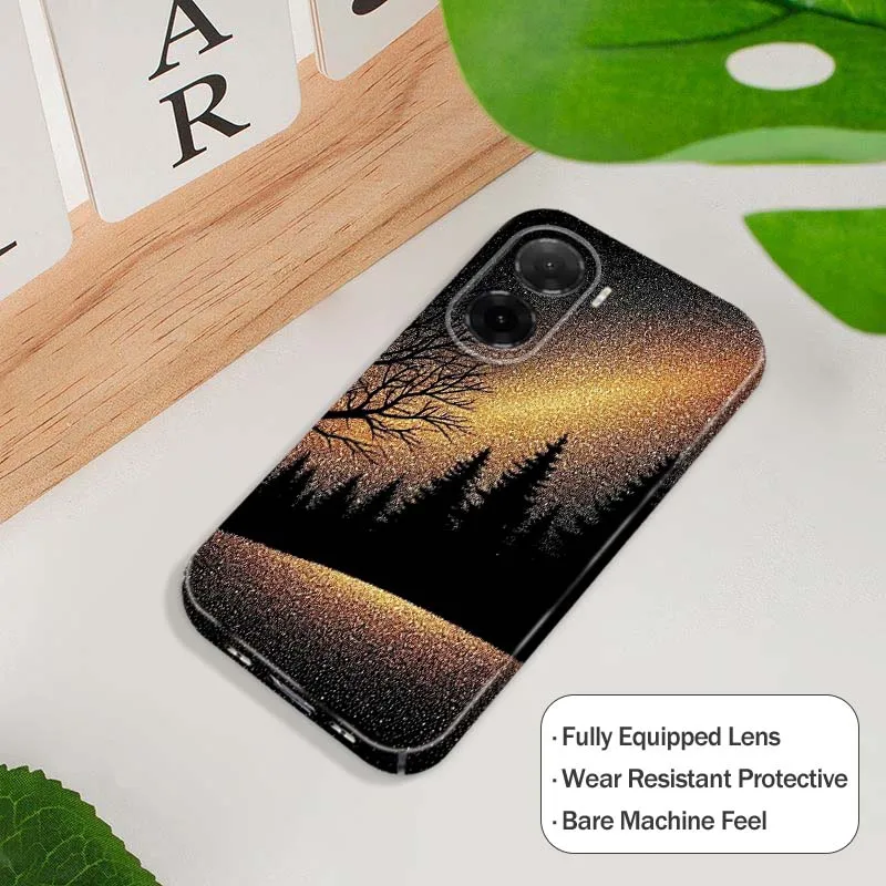 

Sparkling Night Tree Forest Phone Case For Xiaomi Mi Poco F3 F4 F5 F6 F8 X3 X4 X5 X6 X7 M3 M4 M5s M6 GT Pro 5G Feilin Shell