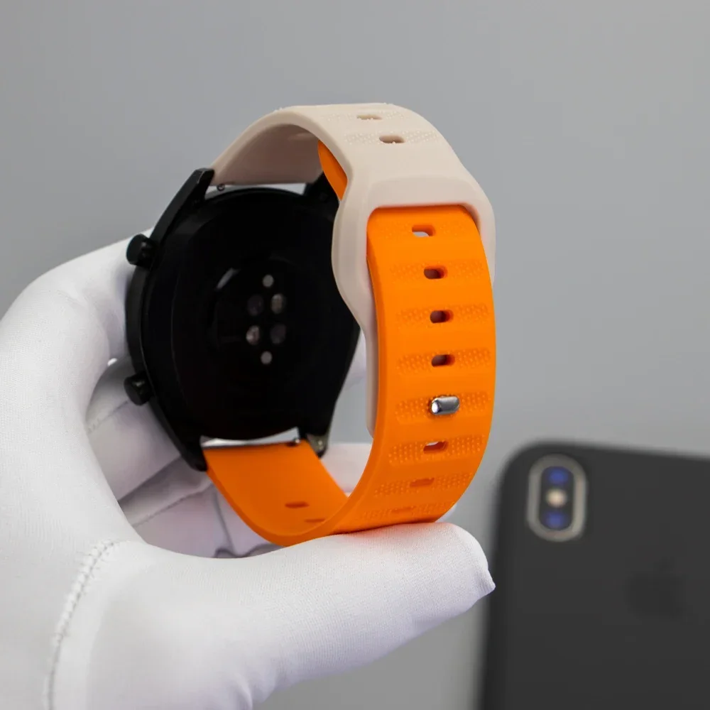 20mm 22mm Silicone Band for Samsung Galaxy Strap Watch 6/5/4 44mm 40mm 6/4Classic 43mm 47mm Bracelet for Huawei Watch 4 GT3 4Pro image 6