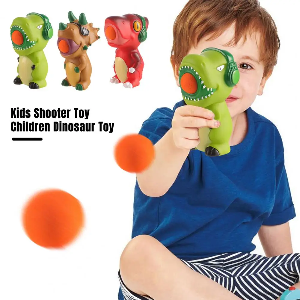 Children Dinosaur Toy Kids Shooter Toy Dinosaur Shooter Toy Set with Ball Launcher Game for Kids Outdoor Garden for Children