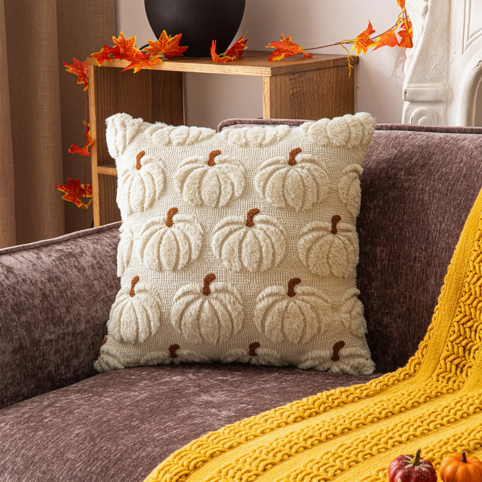 Halloween Pattern Cushion Cover Living Room Decoration Pillows for Sofa Home Decor Polyester Blend Party Decor Pillowcase