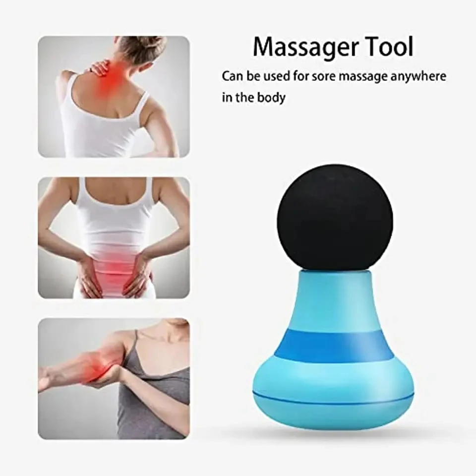 

Electric Mini Massage Gun Portable Rechargeable Palm Size Percussion Massager Strong Vibration Motor