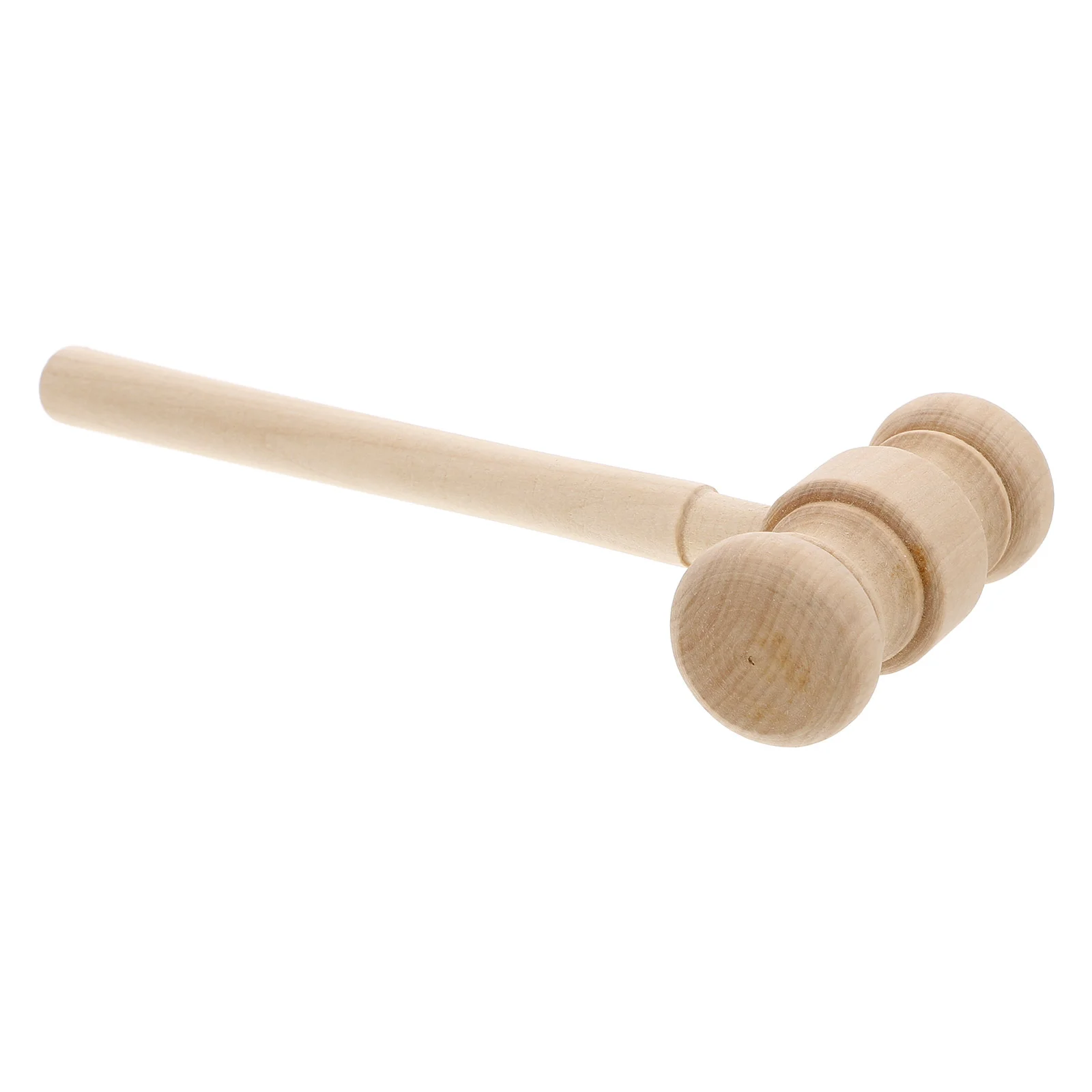 Judge Gavel Toy Kids Wooden Hammer Role Play Mini Wooden Mallet Cake and Egg Smash Solid Wood Gavel Toddler Toy for Halloween Co