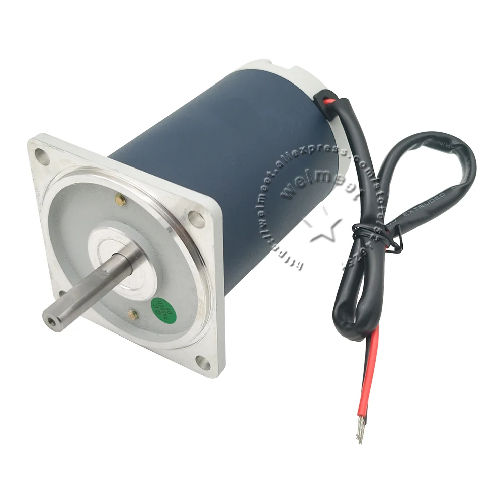 1Pcs DC12V 24V 1800rpm 30W Large Power Permanent Magnetic High Speed Carbon Brush Motor CW/CCW 60x100mm