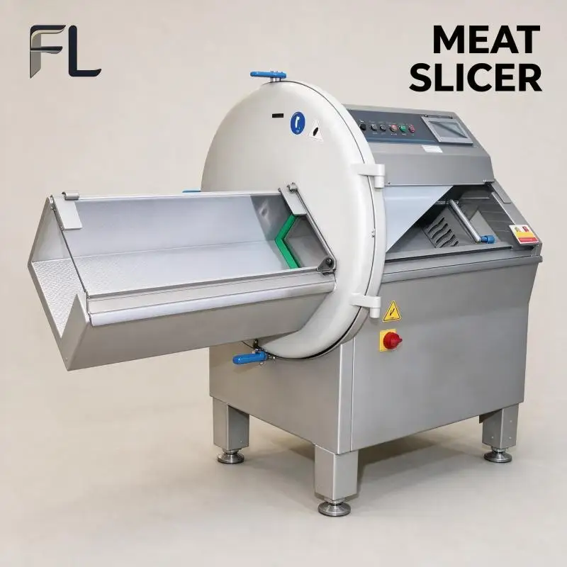 Meat Slicer Commercial Desktop Meat Slicing Machine Sharp Blade Low Noise For Beef Pork Mutton Roll Production