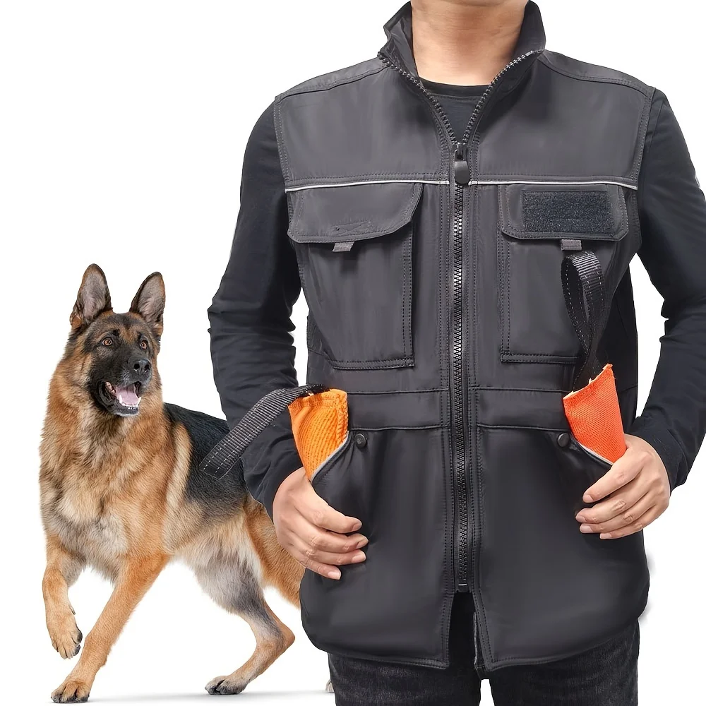 Kangdarpet Dog Training Vest Durable Oxford Cloth Anti-Scratch Training Dog Service Dog Work Clothes, Training Jacket, Dog Gear