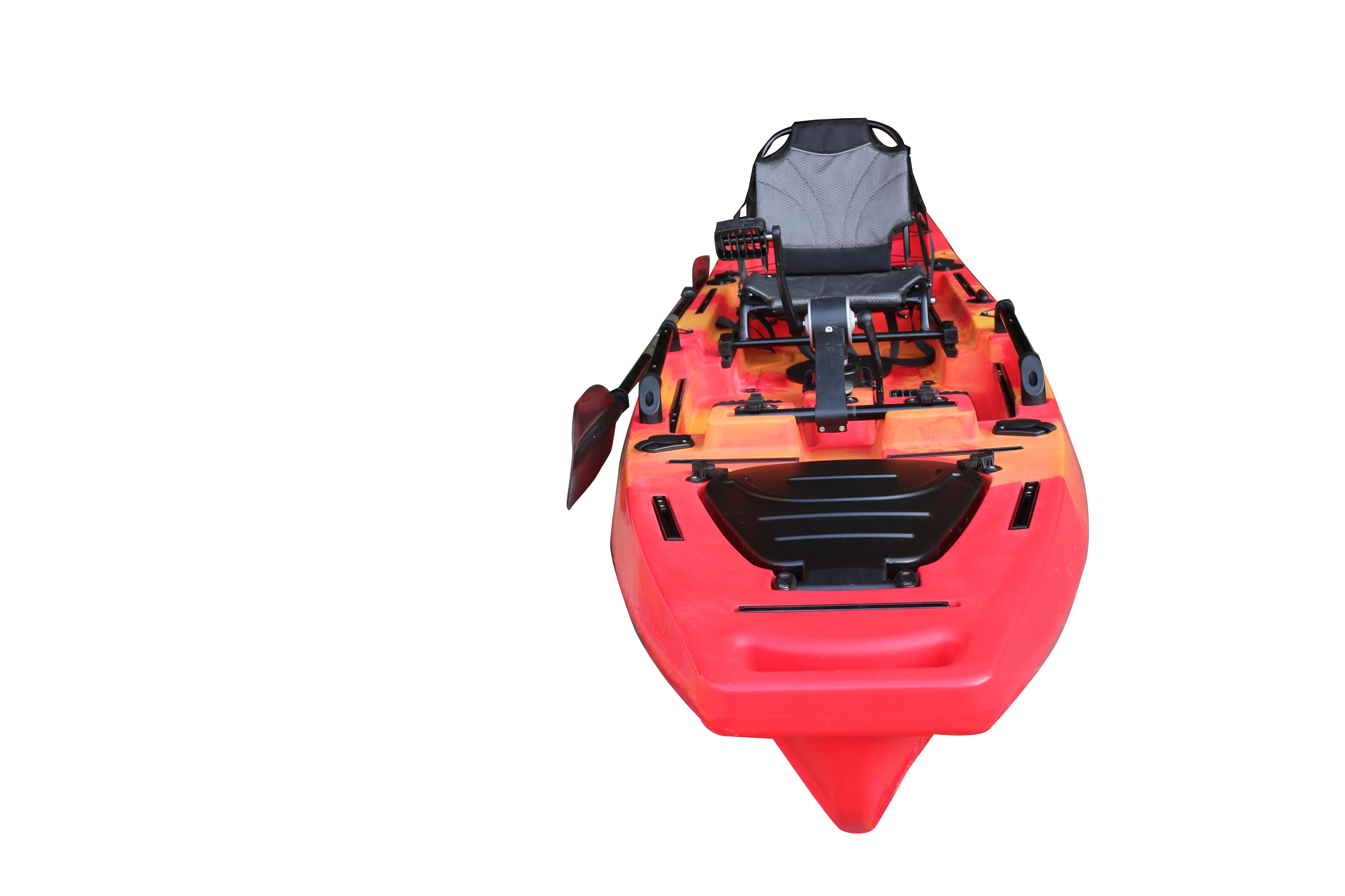 Vicking Single Paddler Pedale Drive Sit-On-Top Canoa Motore in plastica resistente Kayak Materiale LLDPE Pesca a remi Capacità per 1 persona