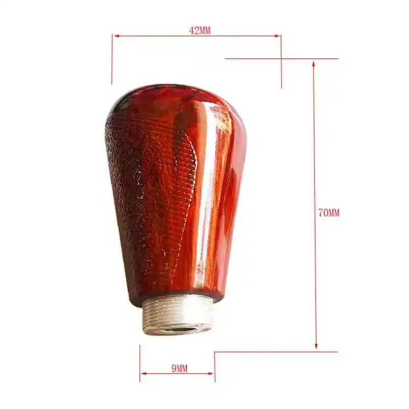 Universal Car Styling Carbon Fiber / Wooden Shifter Lever Knob Manual Gear Shift Knob 5 Speed