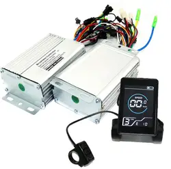 Dual Drive 36/48/60V 450/500W Bldc Elektrische Scooter Controller E-Bike 2 Stuks Borstelloze Snelheid Driver En X5 Lcd-Scherm Een Set