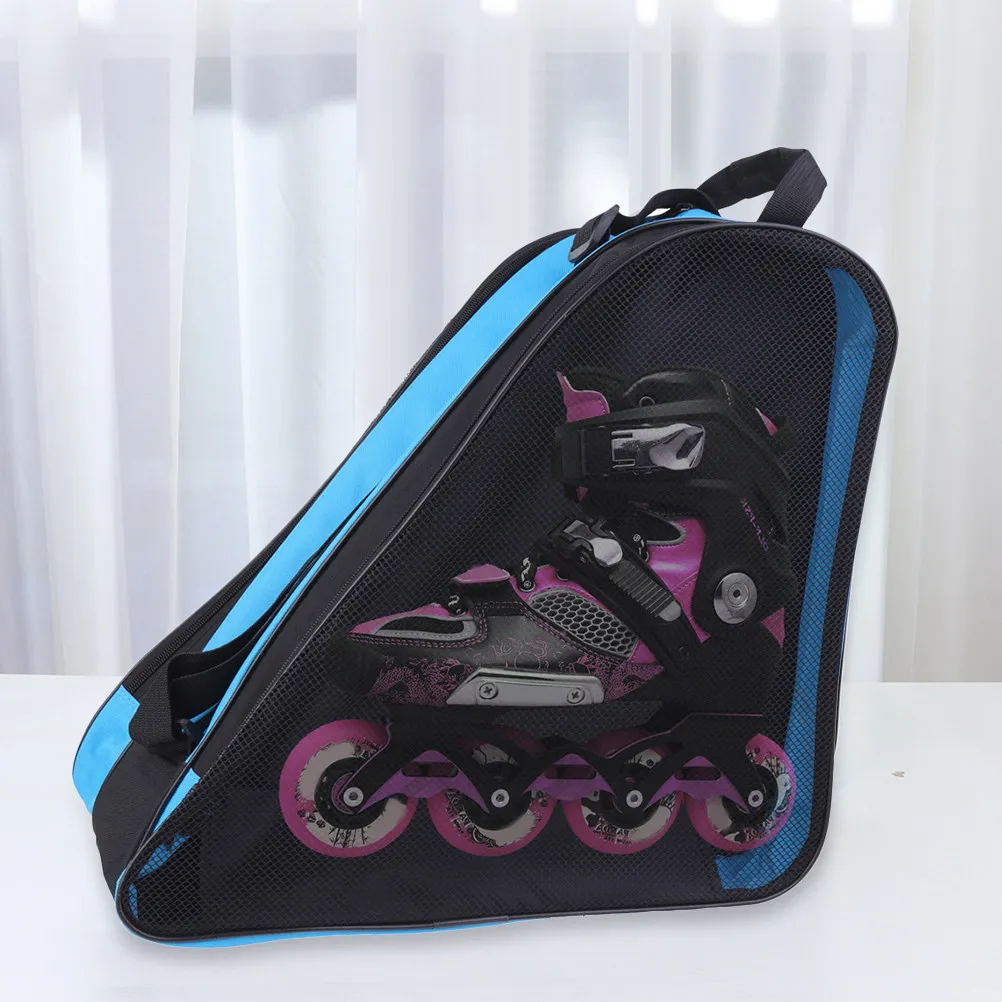 

2Pcs Skates Storage Bag for Roller Ice Skates Compact Convenient Carrying Solution Smooth Zippers Heavy-Duty Fabric Skating Shoe